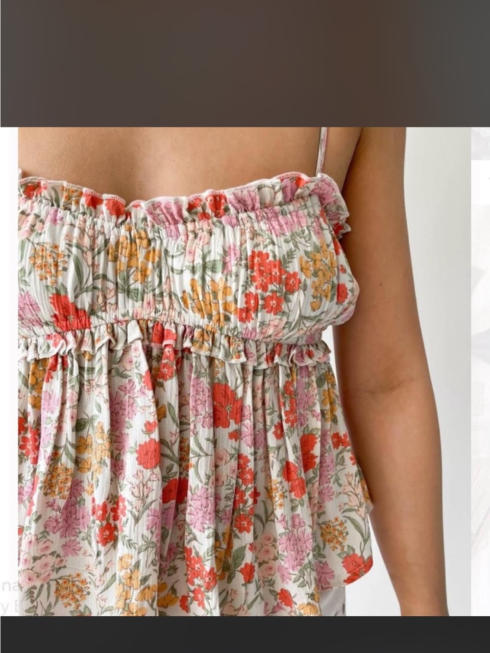 Grey Bandit Floral Tank